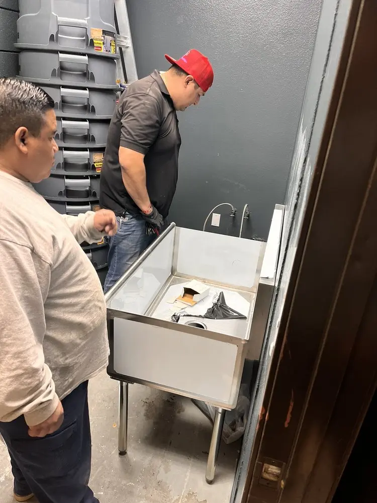 Commercial plumbing and sink installation in Burlingame
